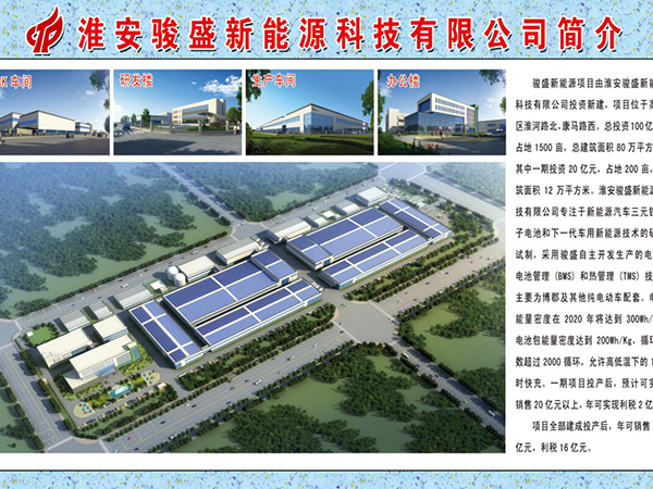 淮安骏盛新能源科技有限公司建设1.8G瓦时三元锂离子动力电池生产线项目消防工程